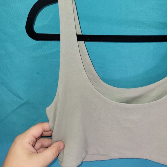 Cotton On Womens Beige Crop Tank Top Medium - Picture 6 of 6